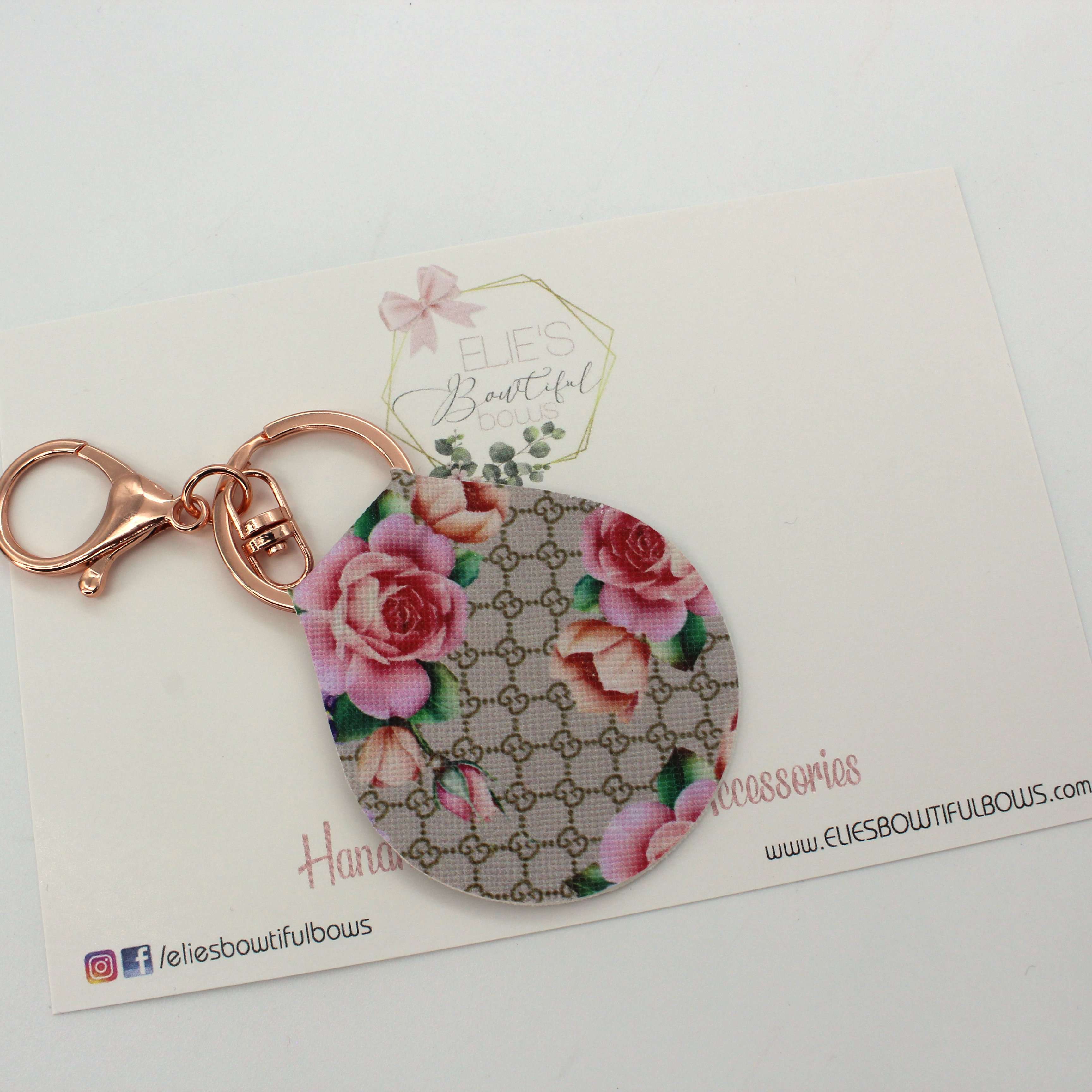 My Love Blossoms Keychain-Keychains-Elie’s Bows