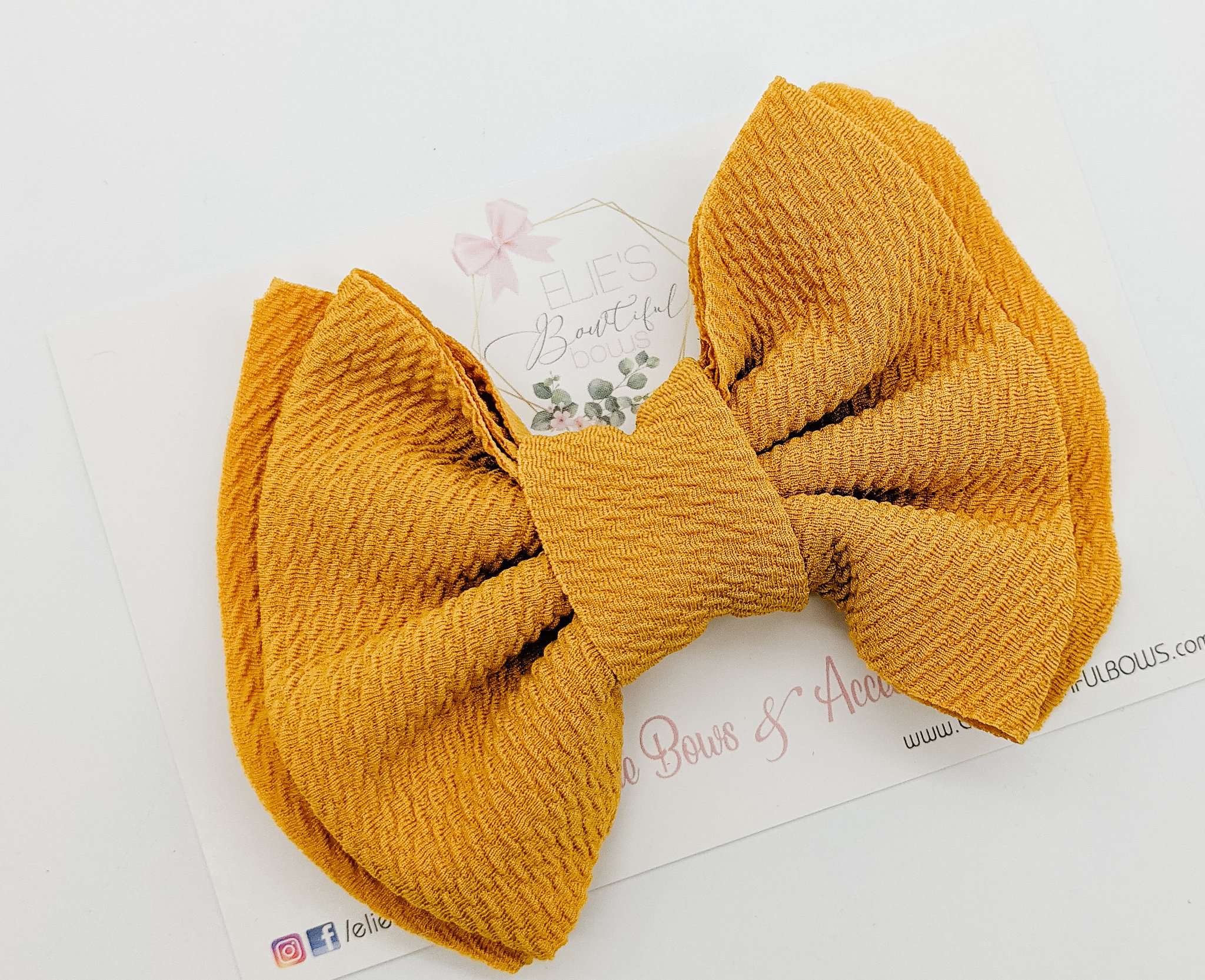 Norah Mustard Seed-Bows-Elie’s Bows