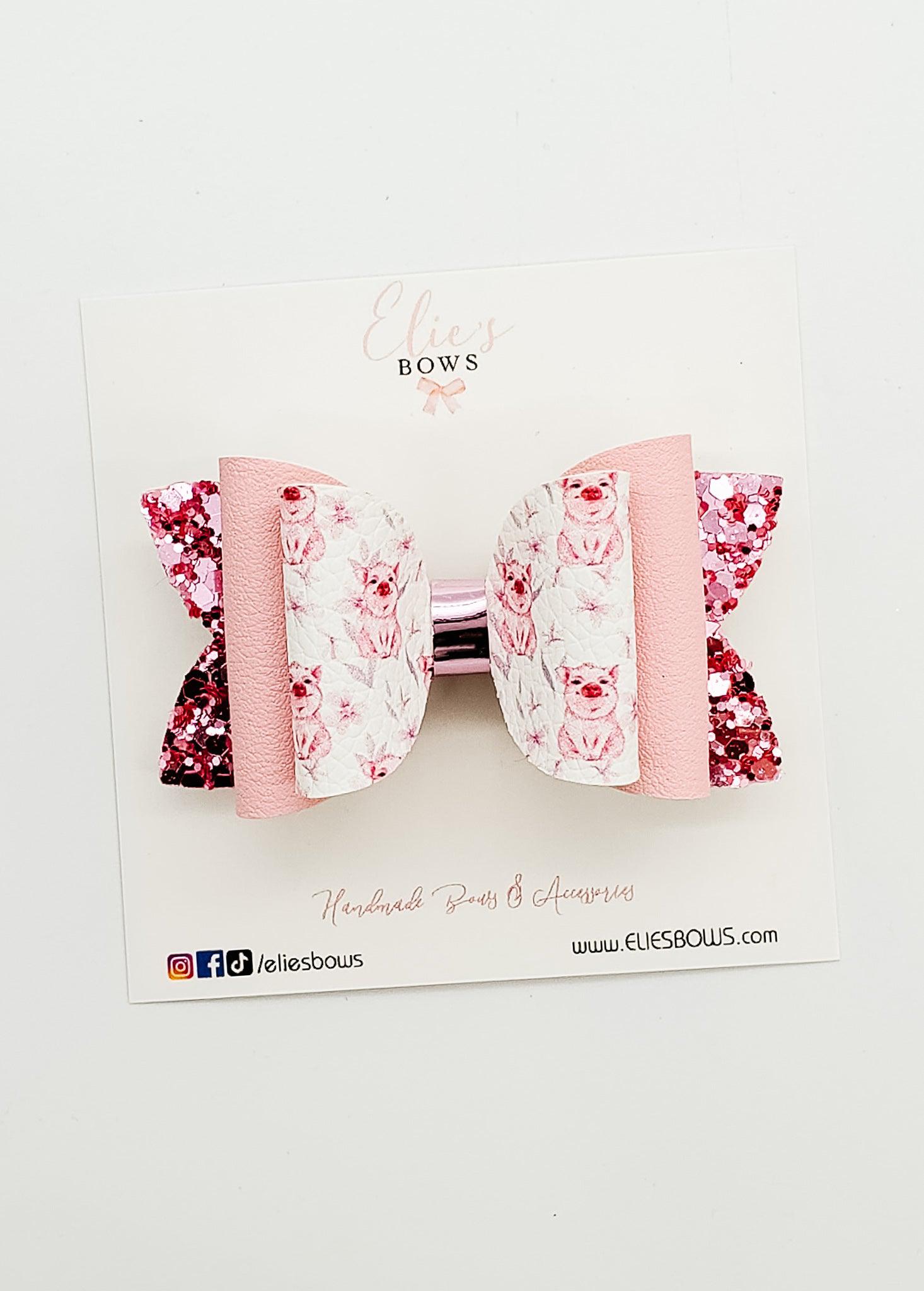 Oink Bow - 3"-Bows-Elie’s Bows