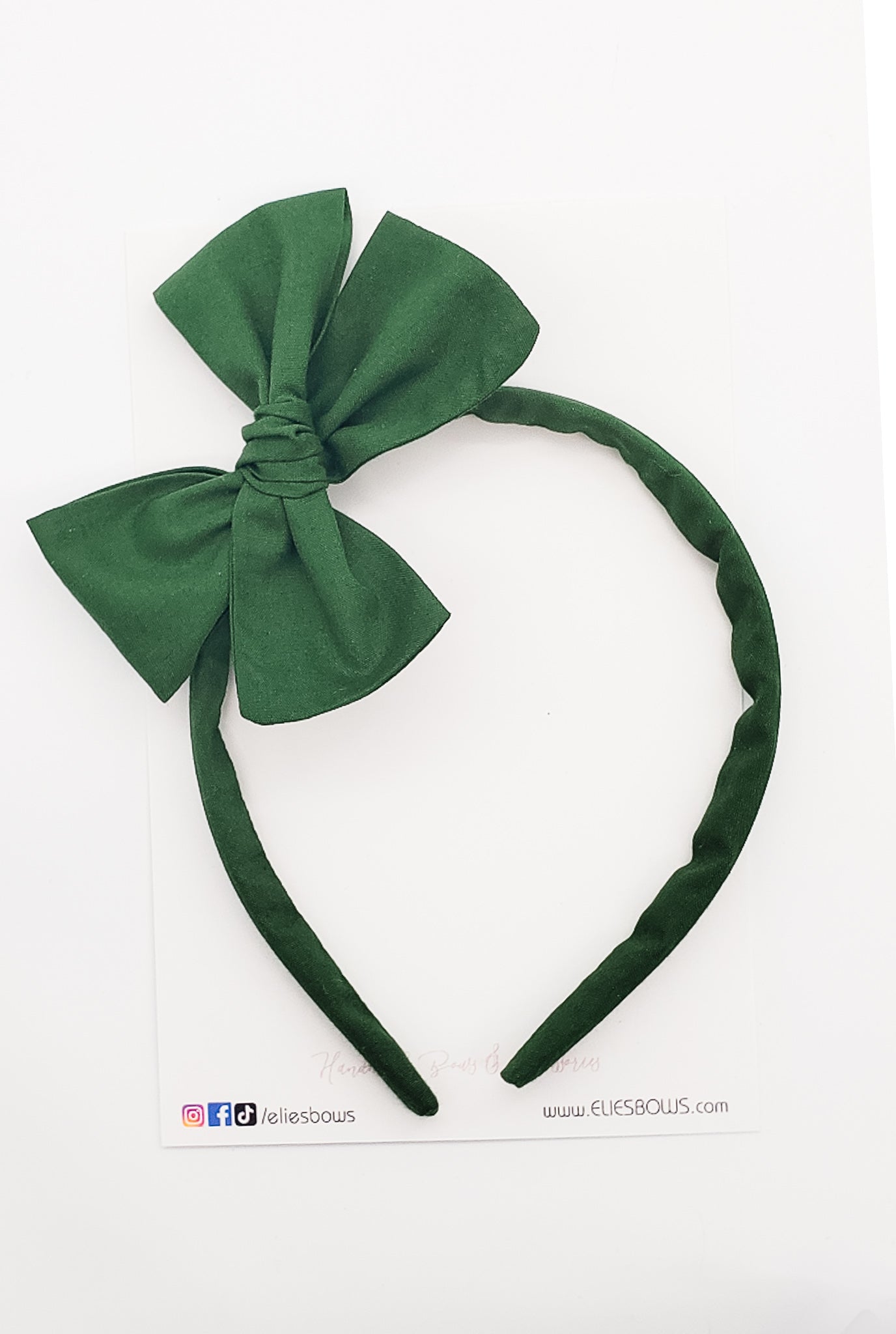 Olive Green - Lilly Headband-Hard Headbands-Elie’s Bows