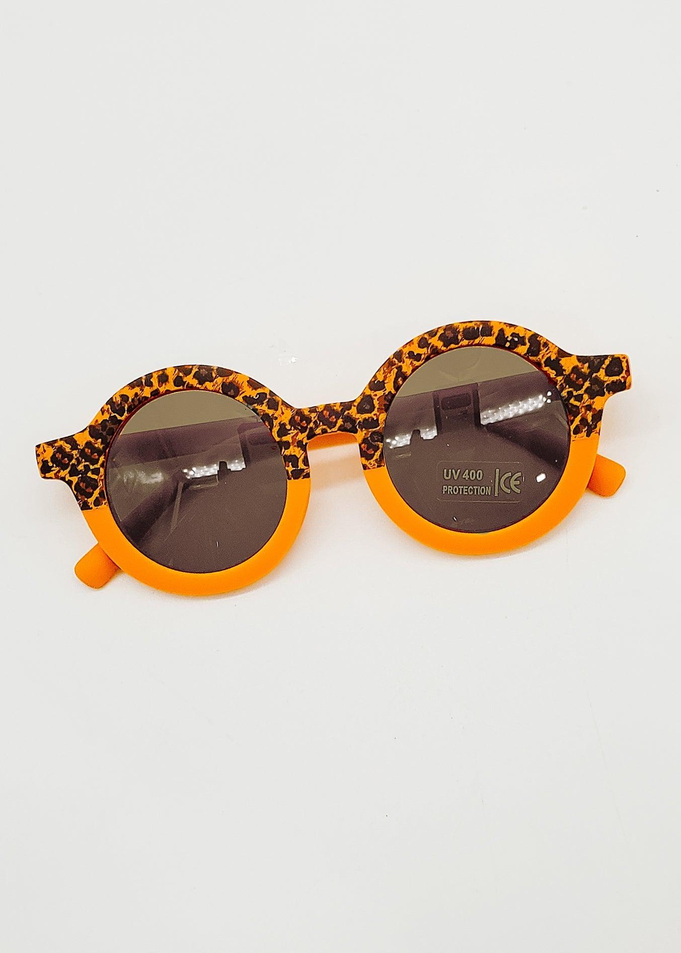 Orange Leopard Sunglasses (Unisex)-Sunglasses-Elie’s Bows