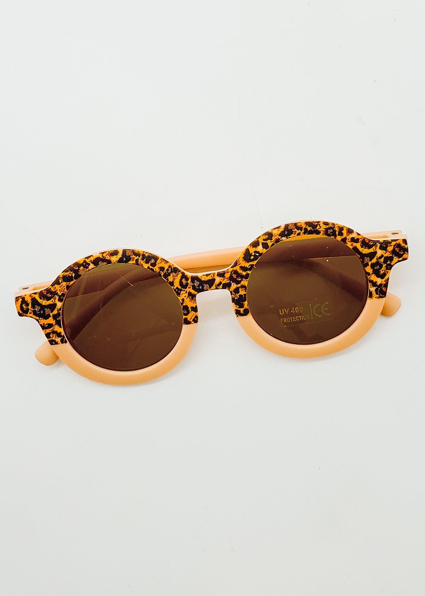 Peach Leopard Sunglasses (Unisex)-Sunglasses-Elie’s Bows
