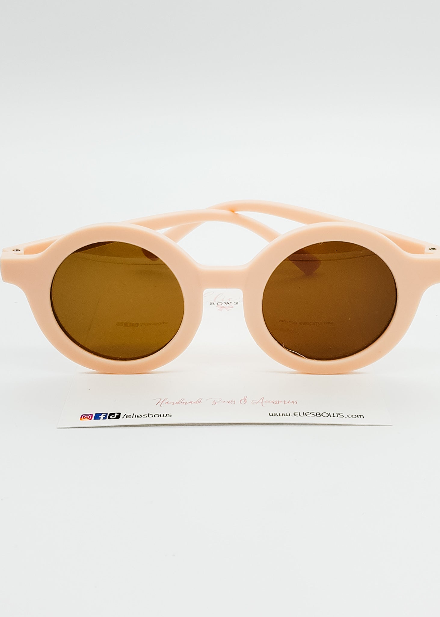 Pink Unisex Round - Sunglasses-Sunglasses-Elie’s Bows