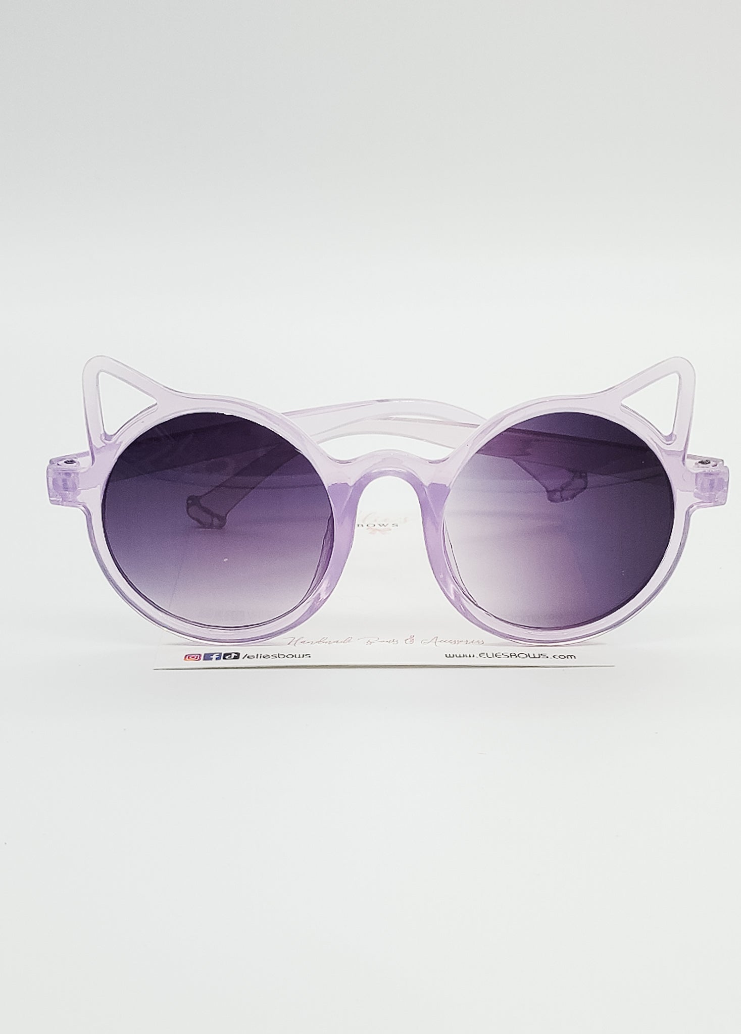 Purple Cat Ears - Sunglasses-Sunglasses-Elie’s Bows