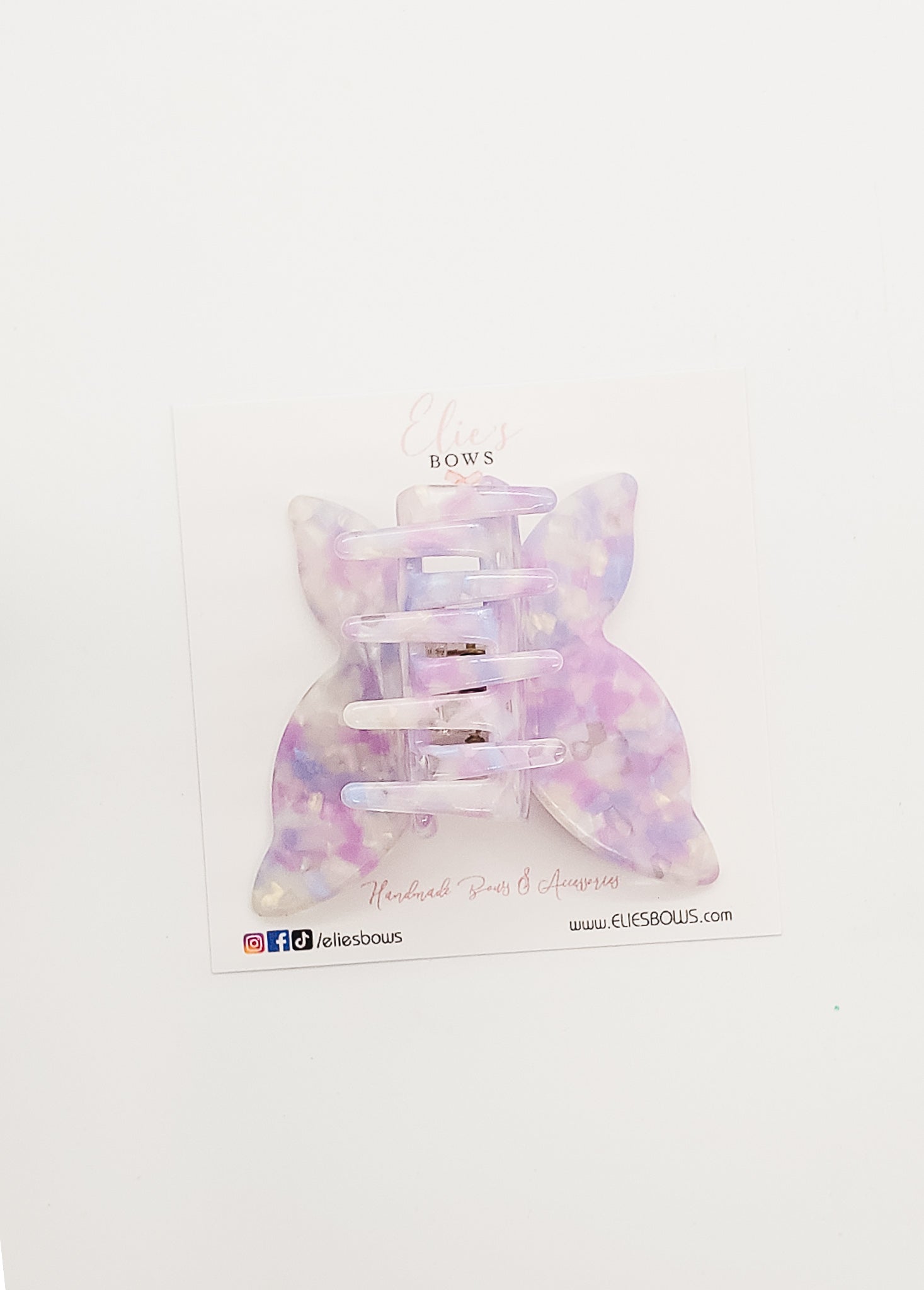 Purple Confetti - Claw Clip-Claw Clips-Elie’s Bows