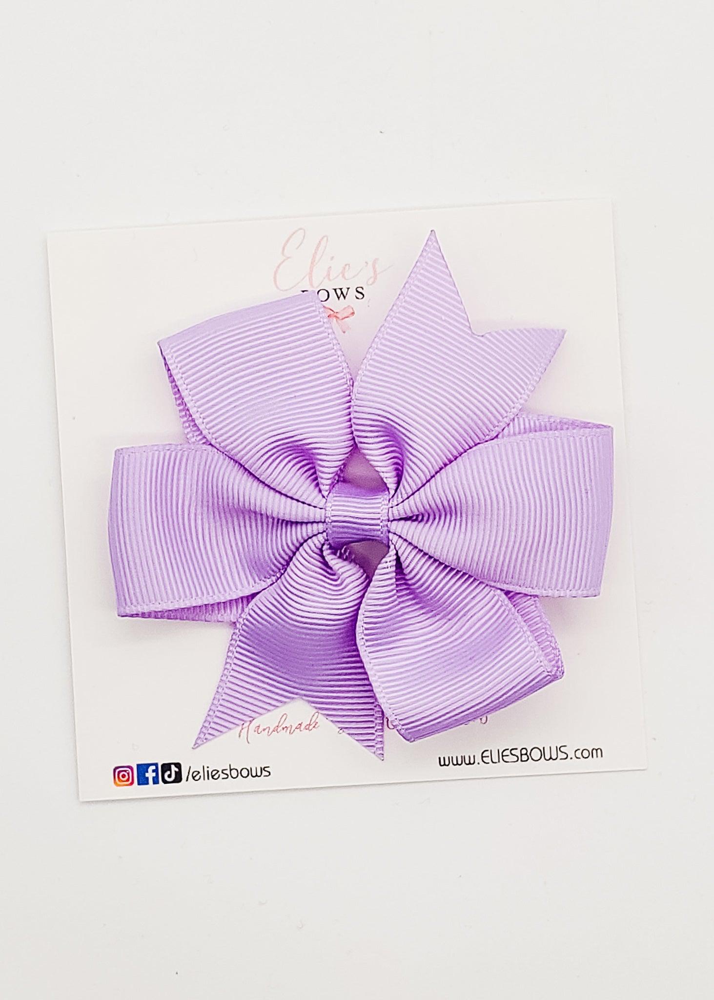 Purple Vania - Ribbon Clip - 3.2-Ribbon Bow-Elie’s Bows