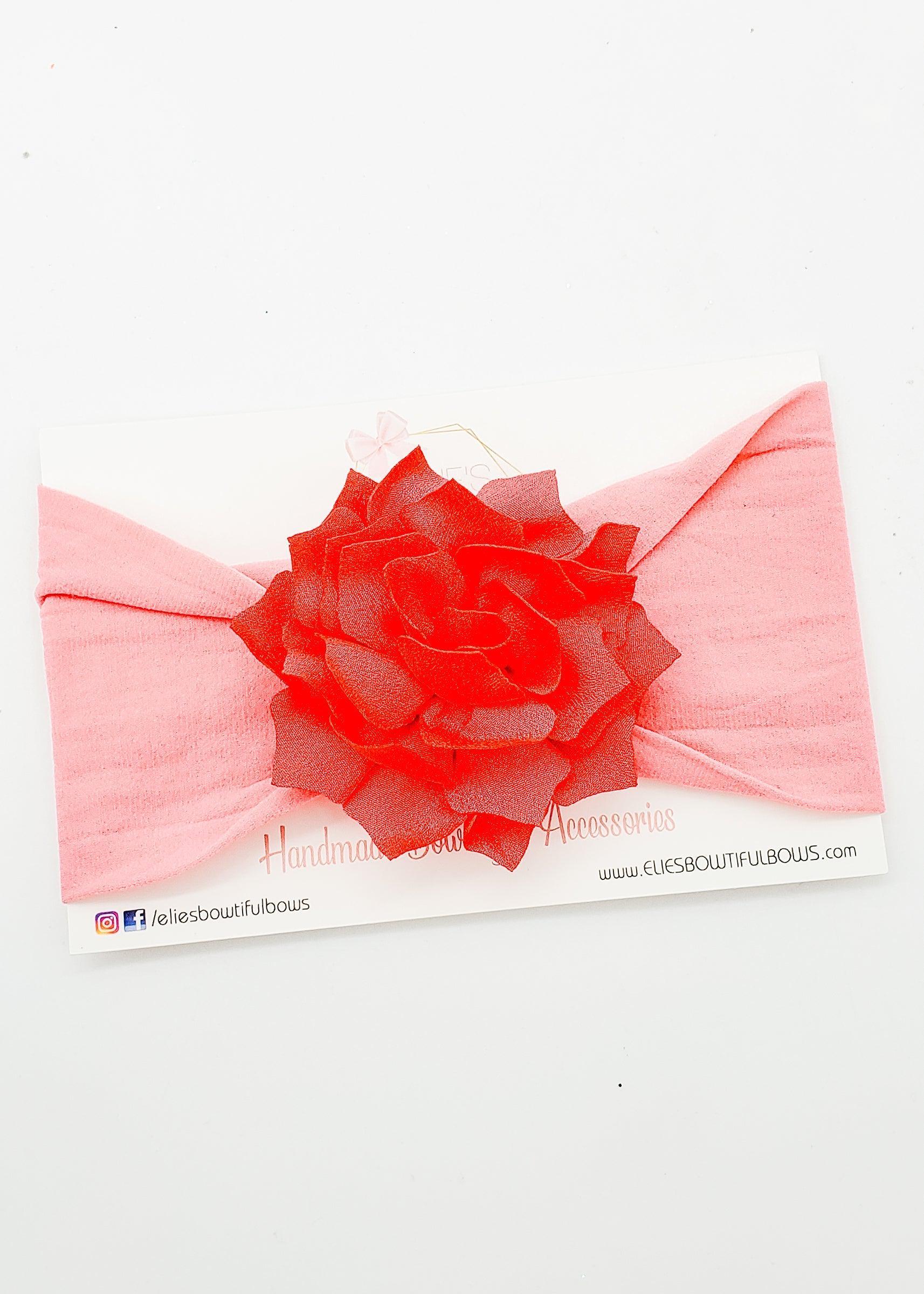 Red Blooms Headband-Headband-Elie’s Bows