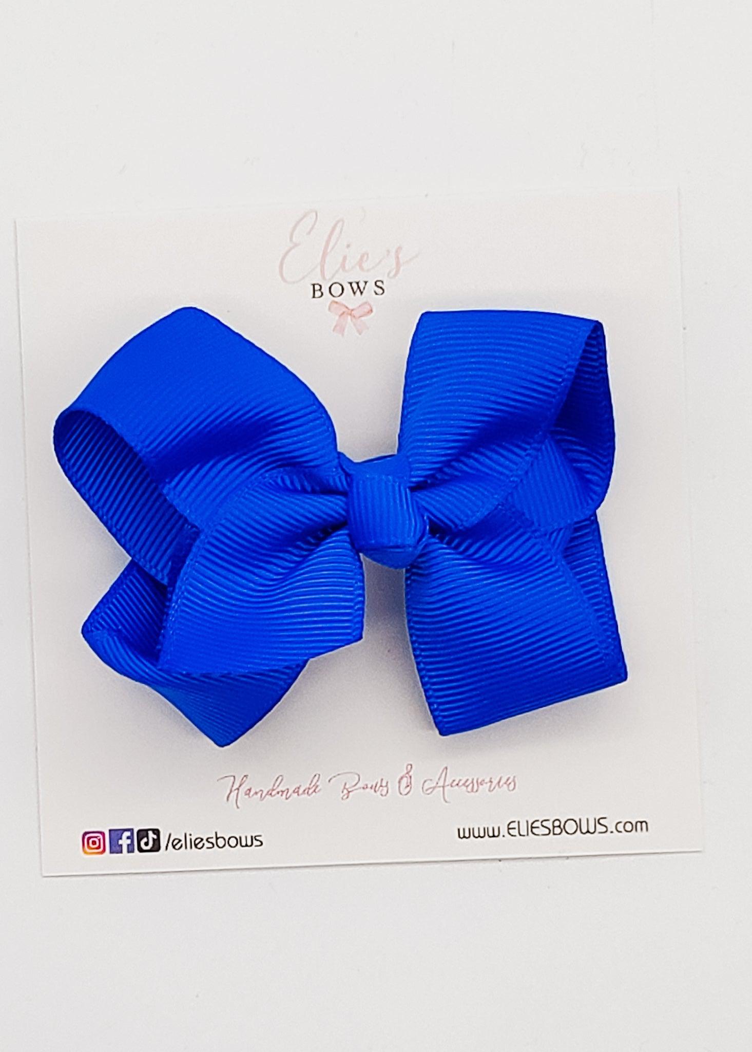 Royal Blue - Ribbon Clip - 3.2-Ribbon Bow-Elie’s Bows