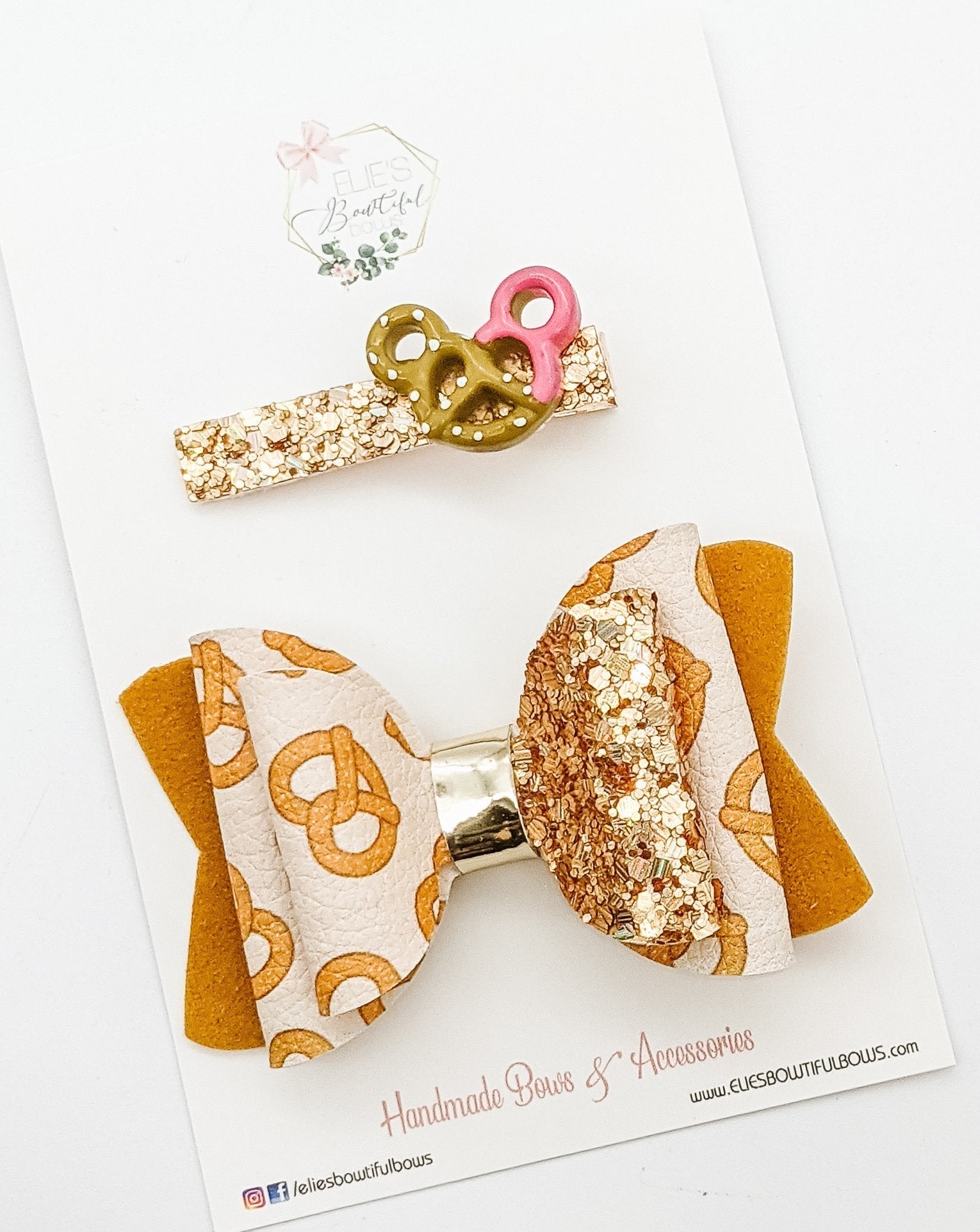Salty Sweet Treat Set of 2 - 3.5"-Bows-Elie’s Bows