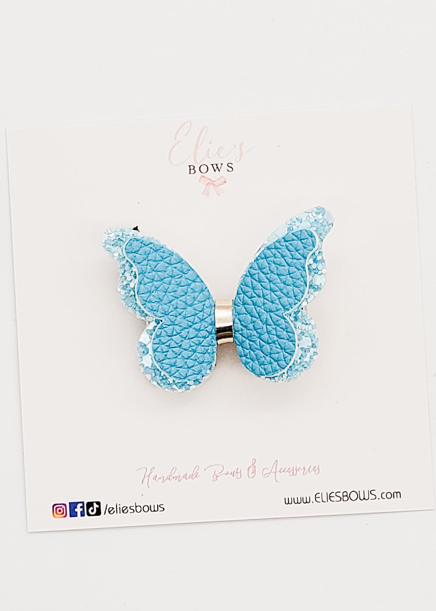 Spring Blue Butterfly - 2"-Bows-Elie’s Bows