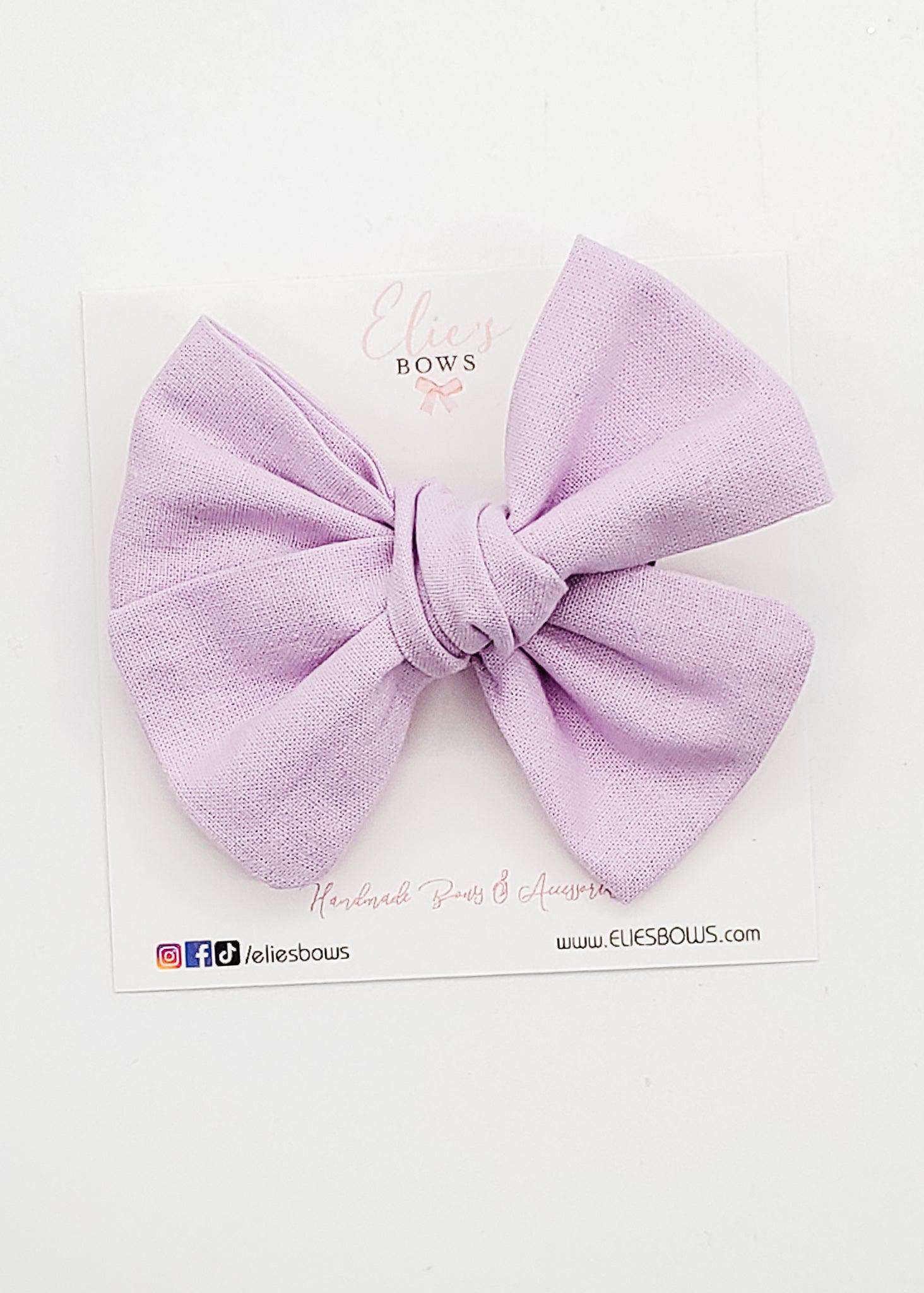 Spring Lilac - Fabric Bow - 3.2"-Bows-Elie’s Bows