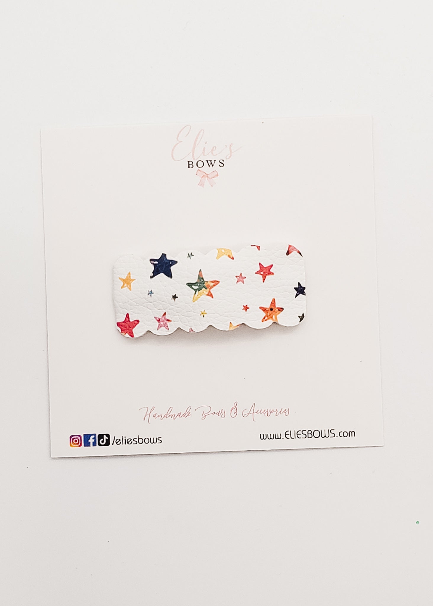 Stars - Snap Clips - 2"-Snap Clips-Elie’s Bows
