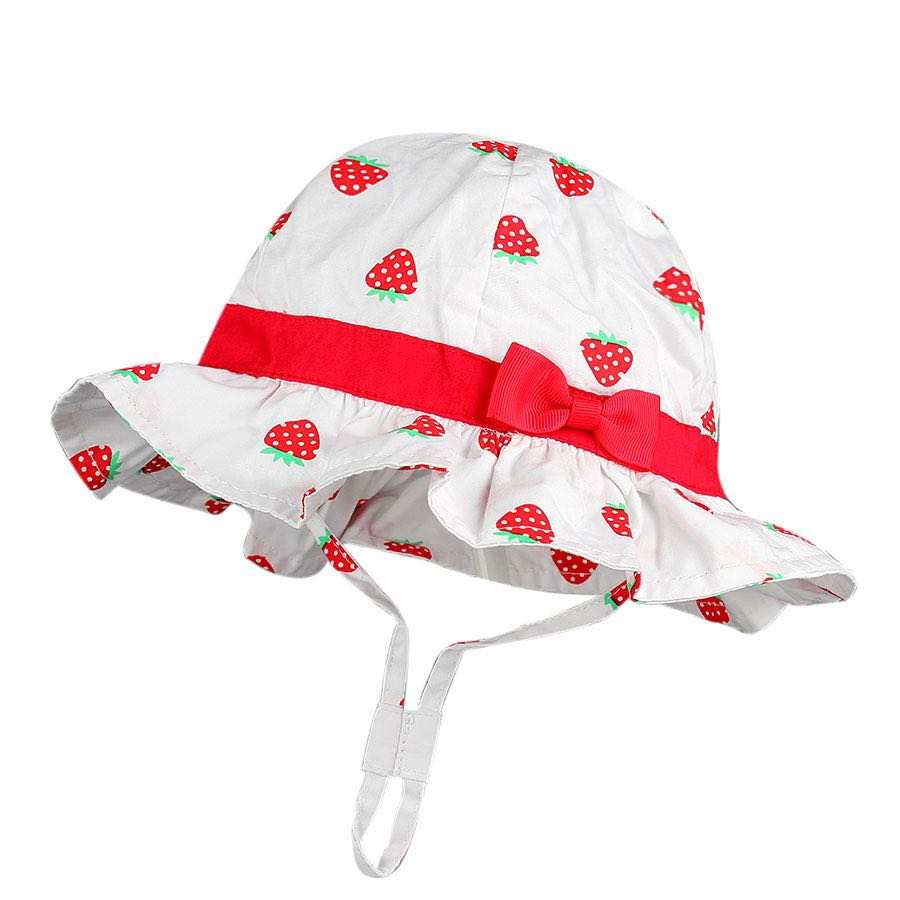 Strawberry Shortcake Sun Hats (with adjustable chin straps)-Hat-Elie’s Bows