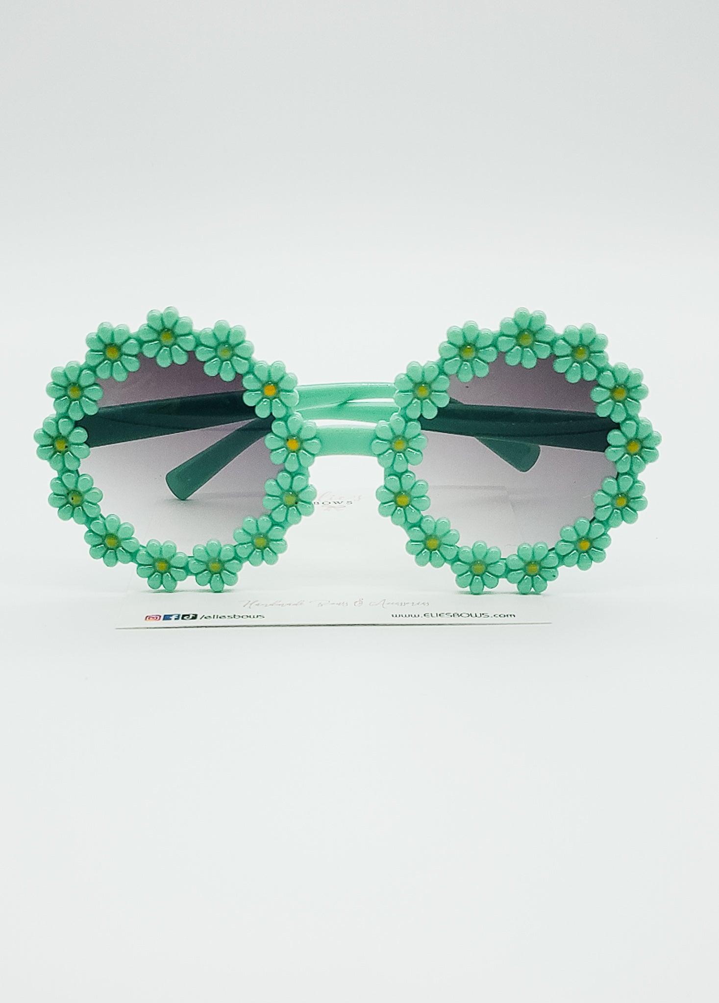 Teal Daisy - Sunglasses-Sunglasses-Elie’s Bows