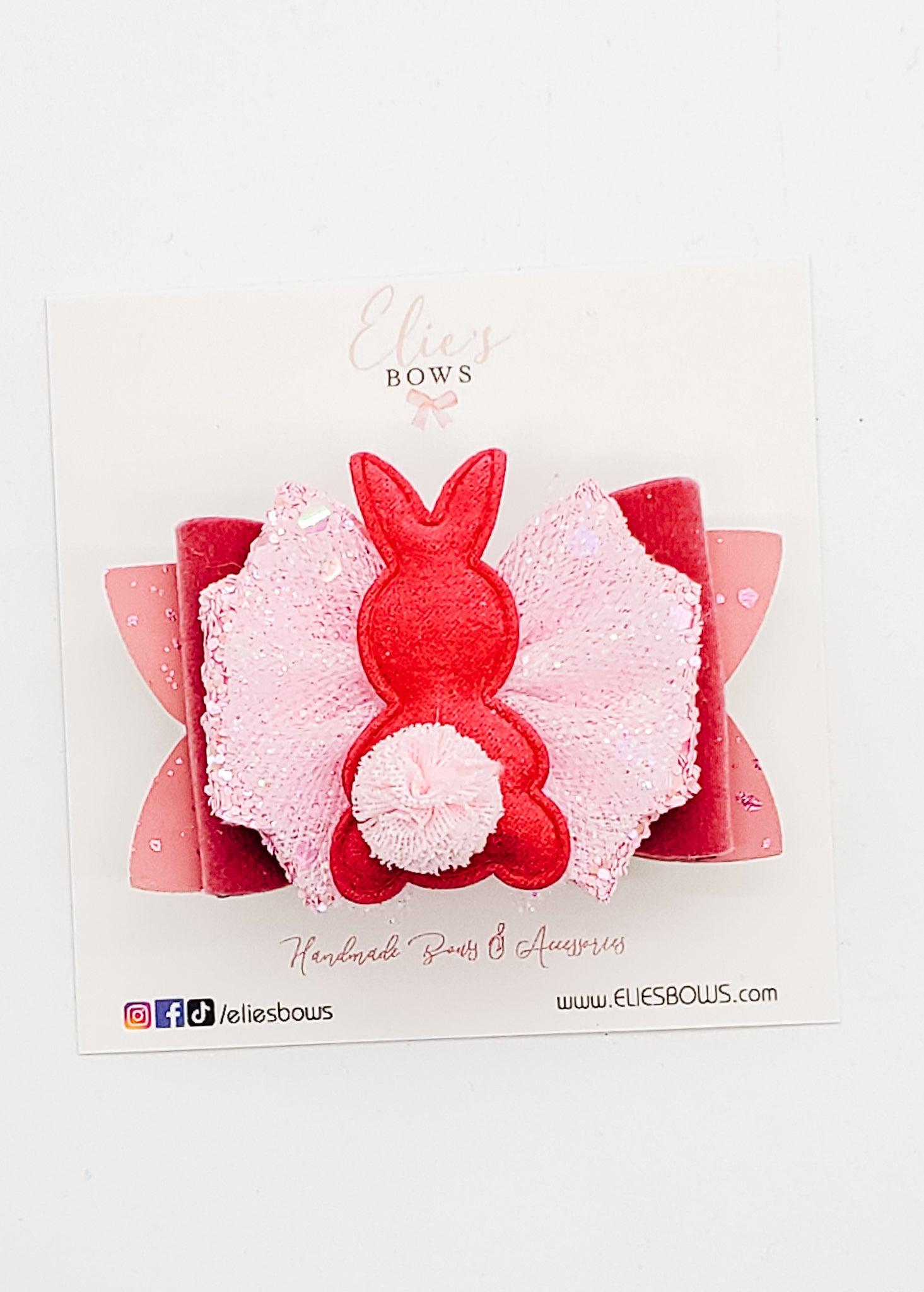 Tutu Cute Hot Pink Bunny - 3"-Bows-Elie’s Bows