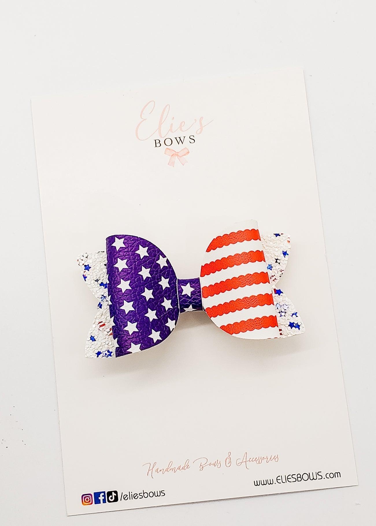 USA Flag - 3.5-Bows-Elie’s Bows