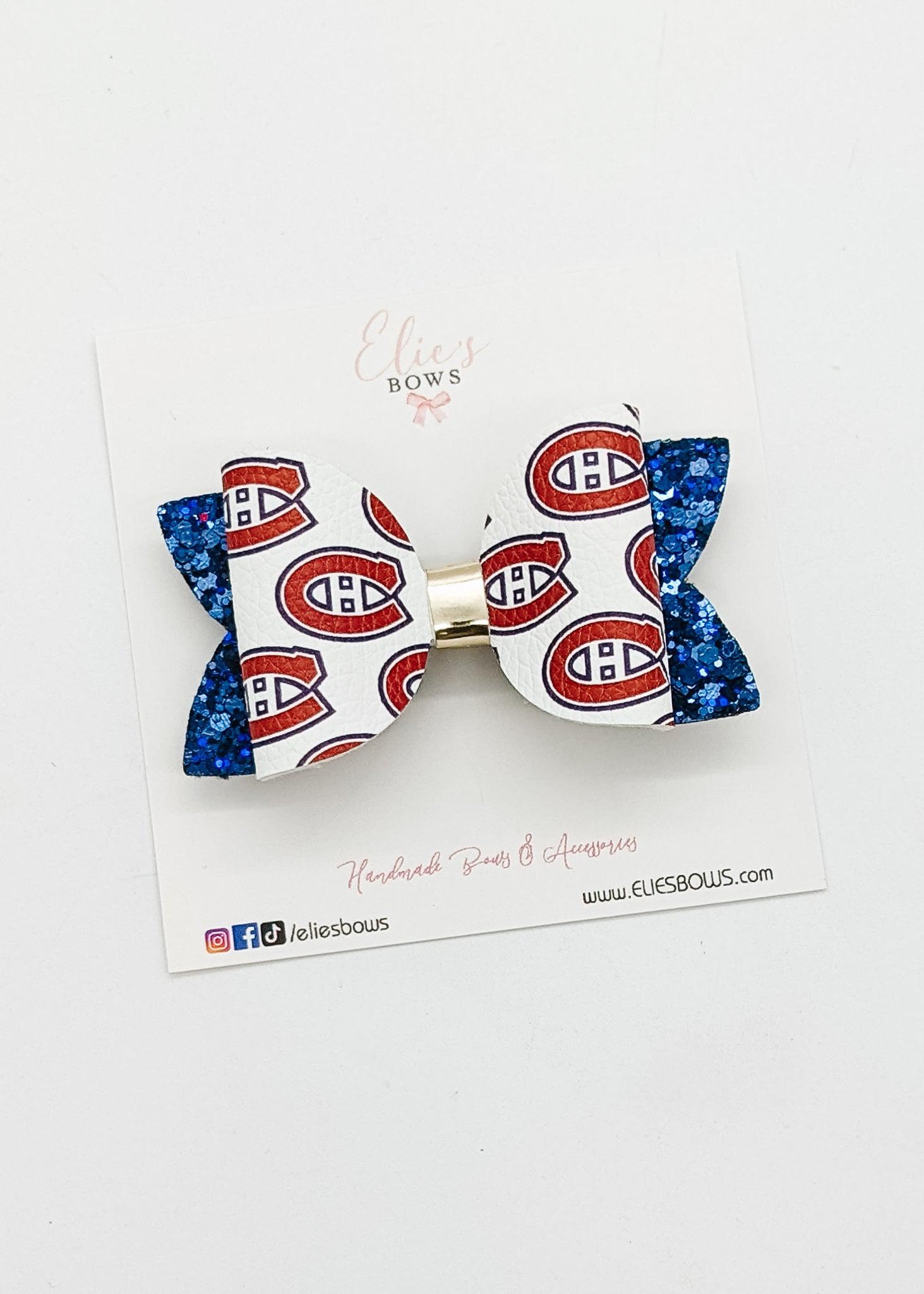 We love hockey - Bow - 3"-Bows-Elie’s Bows