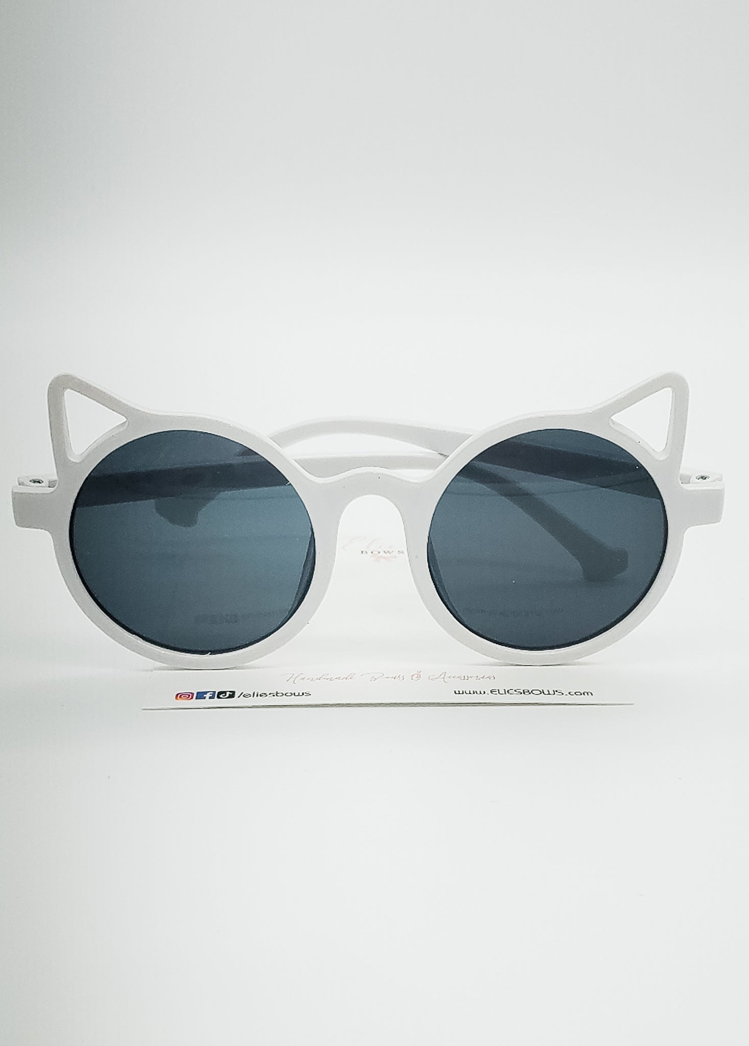 White Cat Ears - Sunglasses-Sunglasses-Elie’s Bows