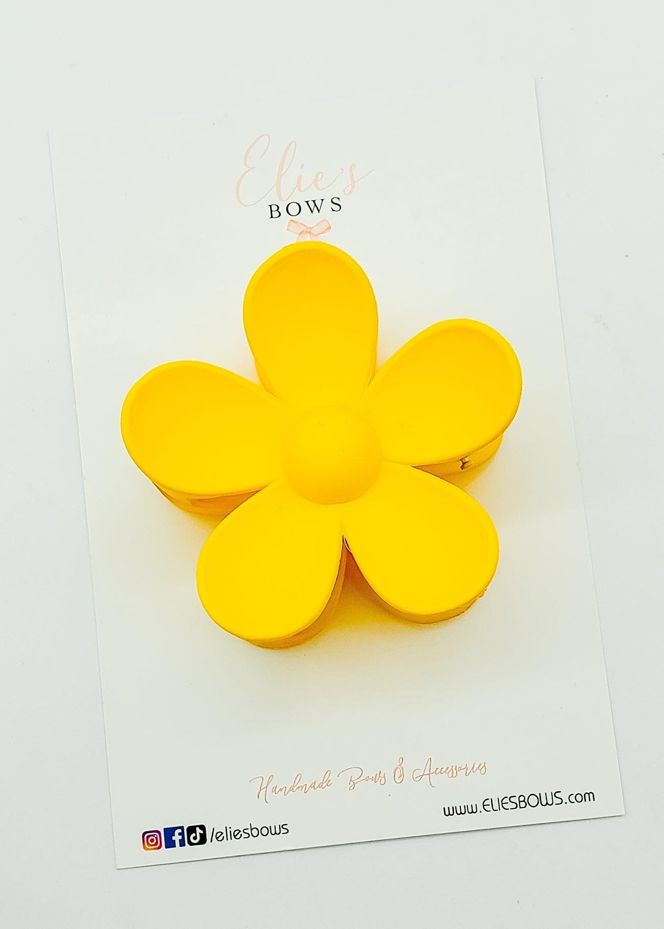 Yellow Flower - Claw Clip-Claw Clips-Elie’s Bows